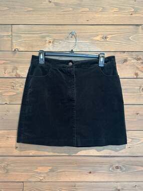 1.STATE Dark Olive Corduroy Five-Pocket Mini Skirt Size 6